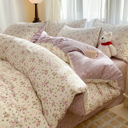 柠馨 2025新款13372全棉印花莫凡彼系列四件套第一批 山奈