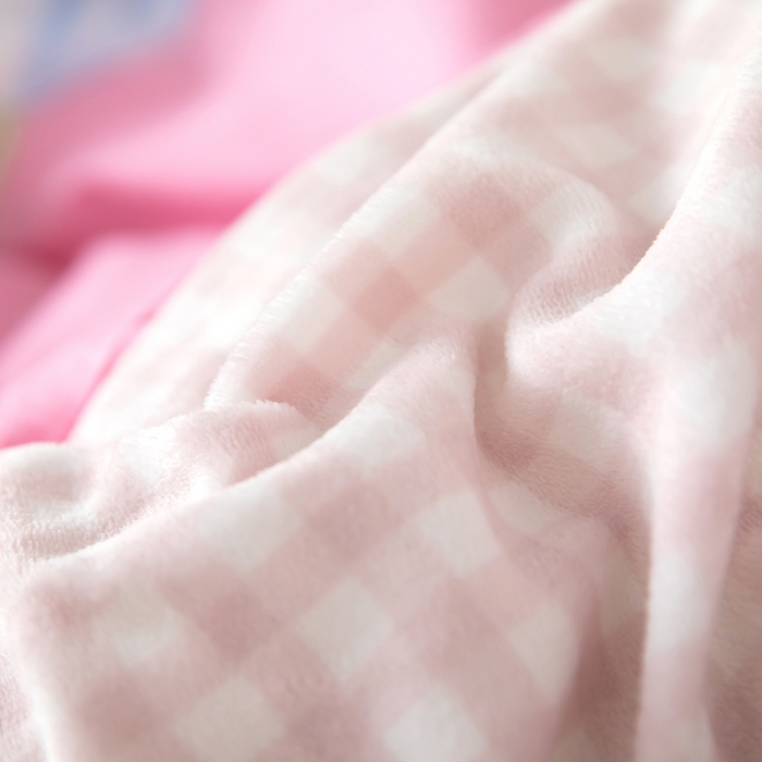 91家纺网 家纺一手货源 找家纺 2025新款纯棉加牛奶绒被套 空谷幽兰