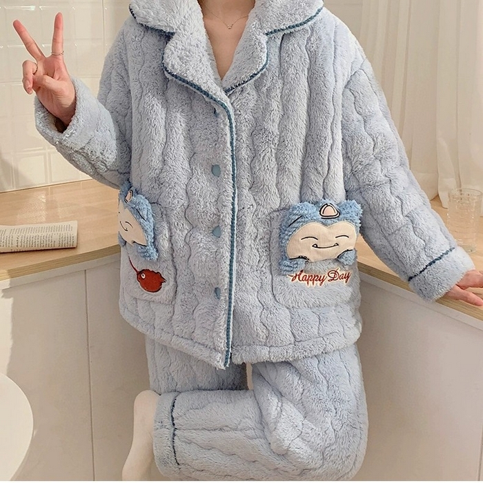 91家纺网 家纺一手货源 找家纺 （总）妍景 2025新款夹棉樱桃卡通款家居服