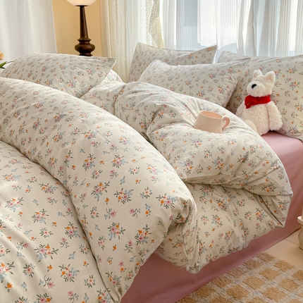 柠馨 2025新款13372全棉印花莫凡彼系列四件套第一批 杜若