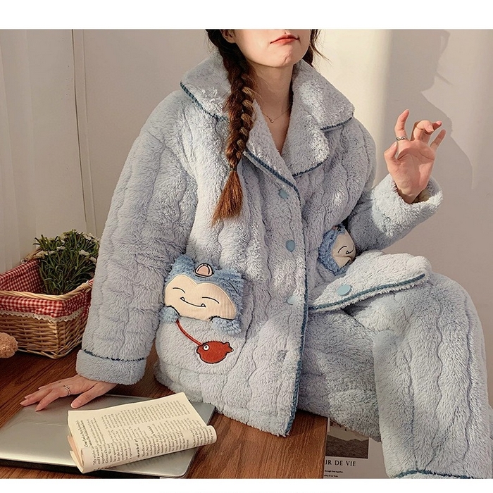 91家纺网 家纺一手货源 找家纺 （总）妍景 2025新款夹棉樱桃卡通款家居服