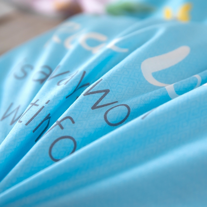 91家纺网 家纺一手货源 找家纺 2025新款纯棉加牛奶绒被套 花韵清香