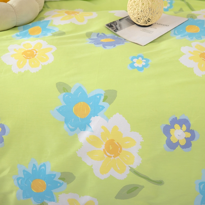 91家纺网 家纺一手货源 找家纺 2025新款纯棉加牛奶绒被套 秋水伊人