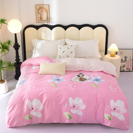 91家纺网 家纺一手货源 找家纺 （总）2025新款纯棉棉加绒被套A棉B牛奶绒