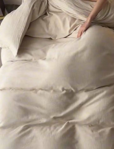 91家纺网 家纺一手货源 找家纺 安莱生活 2025新款人字纹三款工艺款四件套 人字纹麦穗款