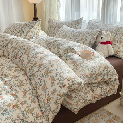 柠馨 2025新款13372全棉印花莫凡彼系列四件套第一批 京墨