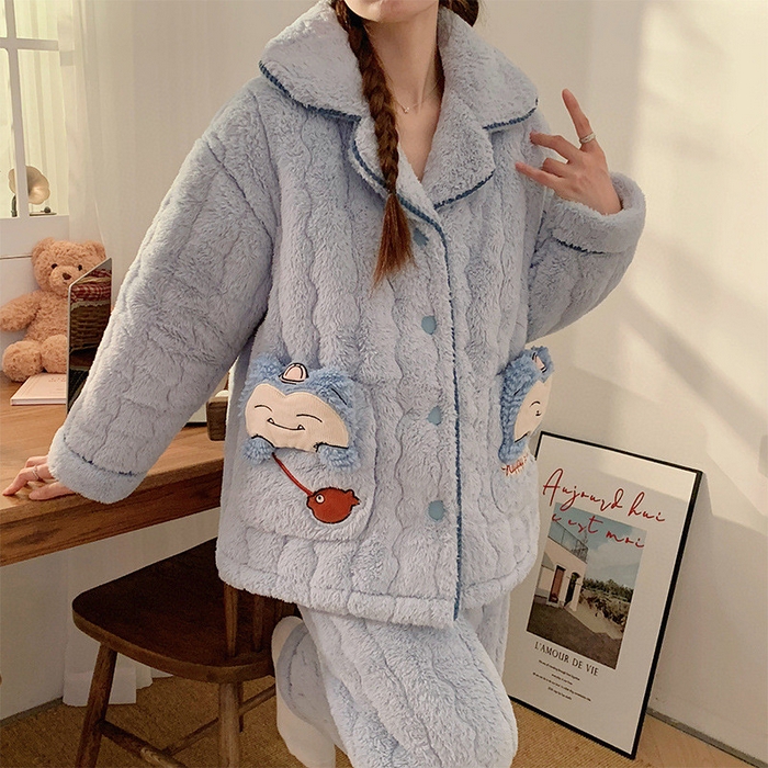 91家纺网 家纺一手货源 找家纺 （总）妍景 2025新款夹棉樱桃卡通款家居服