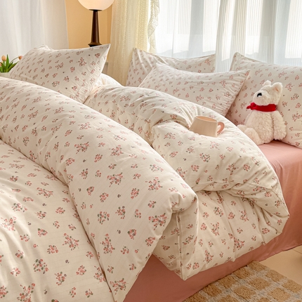 柠馨 2025新款13372全棉印花莫凡彼系列四件套第一批 慕荷