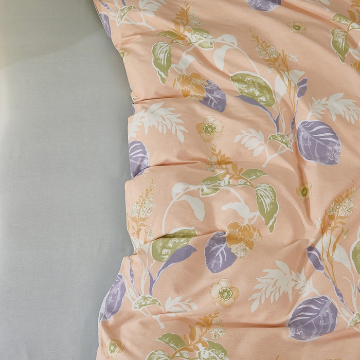 91家纺网 家纺一手货源 找家纺 雲归梦 2024新款加厚全棉生态磨毛大版四件套 恋爱-叶