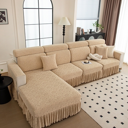 91家纺网 家纺一手货源 找家纺 （总）沐沐家纺 2026新款小树叶裙边沙发笠