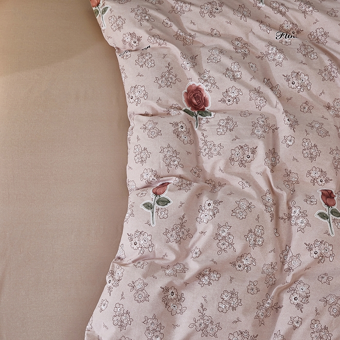 91家纺网 家纺一手货源 找家纺 雲归梦 2024新款加厚全棉生态磨毛大版四件套 玫瑰香雅