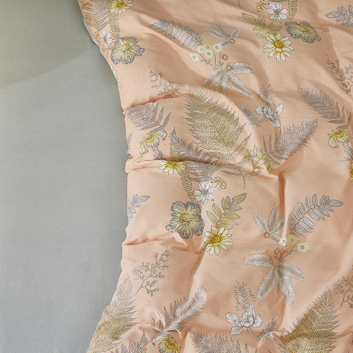 91家纺网 家纺一手货源 找家纺 雲归梦 2024新款加厚全棉生态磨毛大版四件套 香叶青春