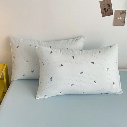 尤米 2025新款有氧针织双层纱单枕套 礼雾