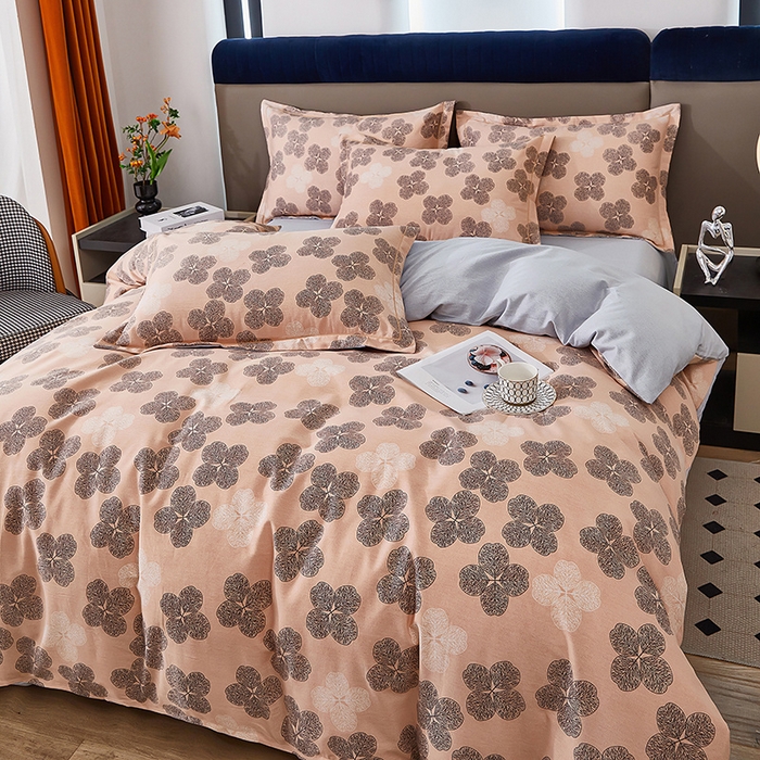 91家纺网 家纺一手货源 找家纺 雲归梦 2024新款加厚全棉生态磨毛大版四件套 飘颖