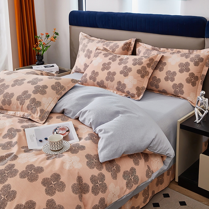 91家纺网 家纺一手货源 找家纺 雲归梦 2024新款加厚全棉生态磨毛大版四件套 飘颖