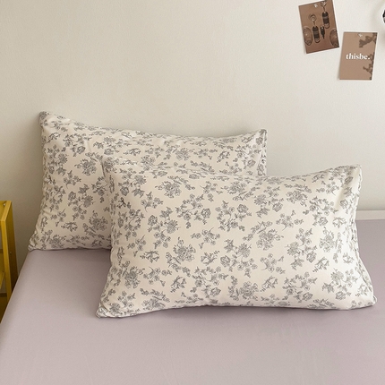 91家纺网 家纺一手货源 找家纺 （总）尤米 2025新款有氧针织双层纱单枕套