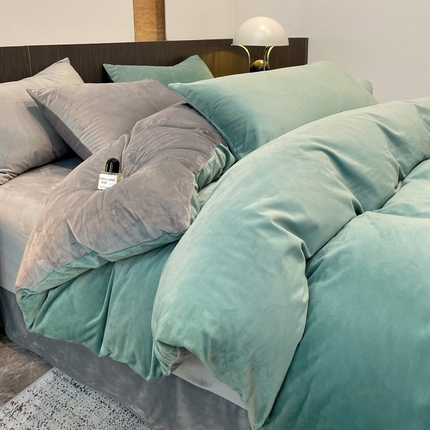 91家纺网 家纺一手货源 找家纺 （总）（买家秀爆款不断货）A类母婴级纯色牛奶绒四件套珊瑚绒四件套雪花绒四件套婴儿绒四件套水晶绒四件套高克重