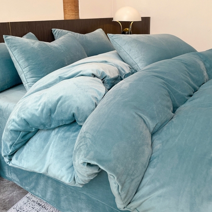 91家纺网 家纺一手货源 找家纺 （总）（买家秀爆款不断货）A类母婴级纯色牛奶绒四件套珊瑚绒四件套雪花绒四件套婴儿绒四件套水晶绒四件套高克重