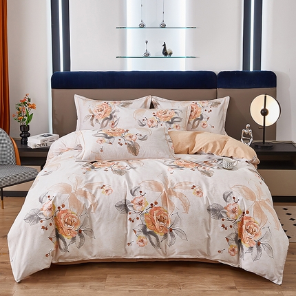 91家纺网 家纺一手货源 找家纺 （总）雲归梦 2025新款加厚全棉生态磨毛大版四件套