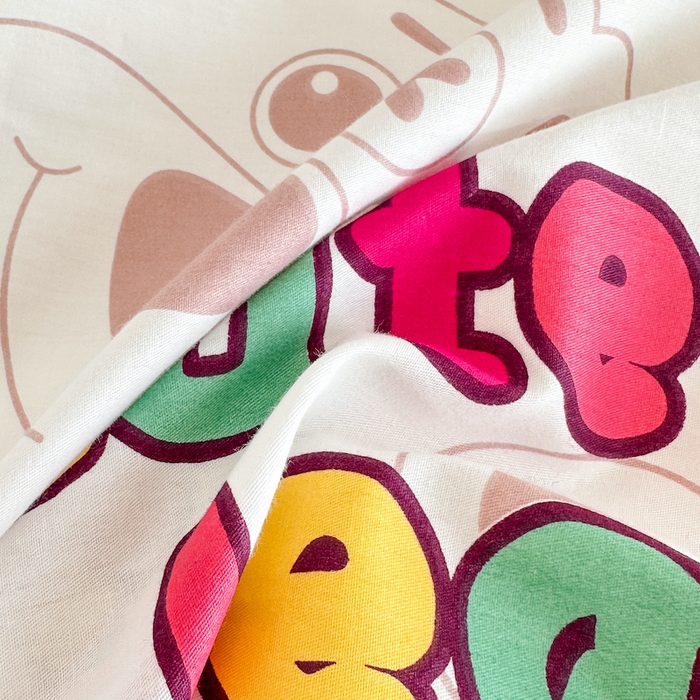 91家纺网 家纺一手货源 找家纺 天之爱 2025新款全棉印花单床单 草莓熊熊