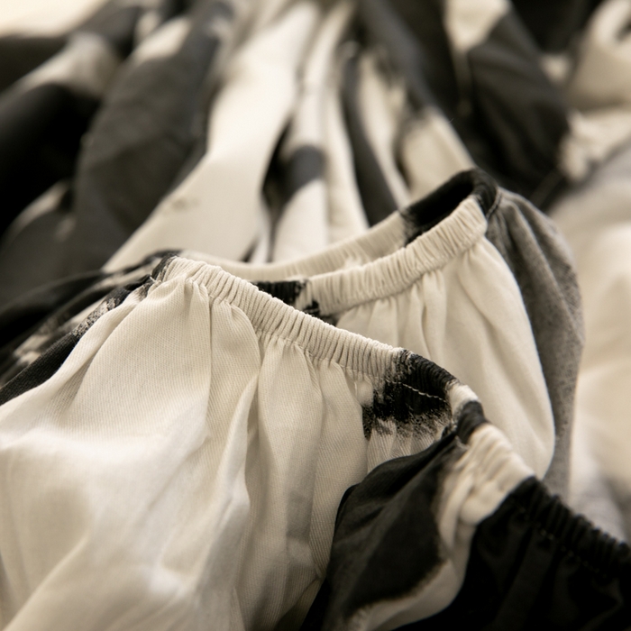 91家纺网 家纺一手货源 找家纺 简宜家居（朝初家纺） 2025新款40支全棉A版床笠 波纹