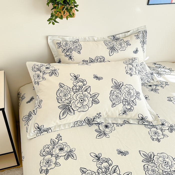 91家纺网 家纺一手货源 找家纺 天之爱 2025新款全棉印花单枕套 安曼