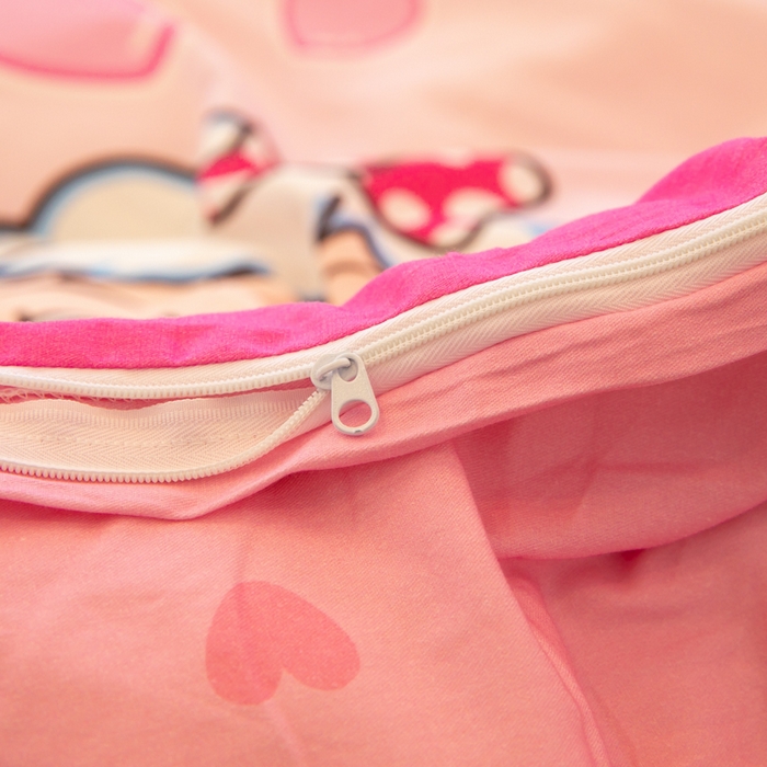 91家纺网 家纺一手货源 找家纺 简宜家居（朝初家纺） 2025新款40支斜纹12868纯棉全棉喜羊羊灰太狼系列四件套 美羊羊好心情