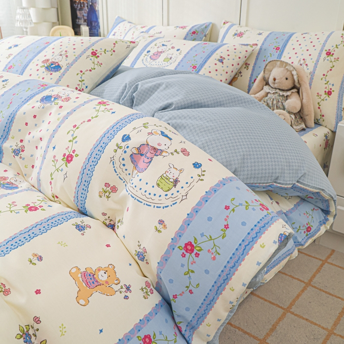 91家纺网 家纺一手货源 找家纺 （总）金鑫汇家纺 2025新款全棉印花单被套