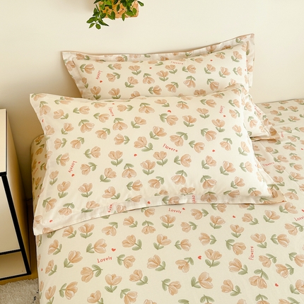 天之爱 2025新款全棉印花单枕套 夏遇