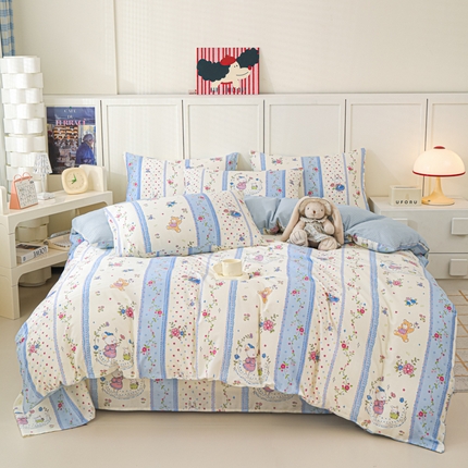 91家纺网 家纺一手货源 找家纺 （总）金鑫汇家纺 2025新款全棉印花单被套