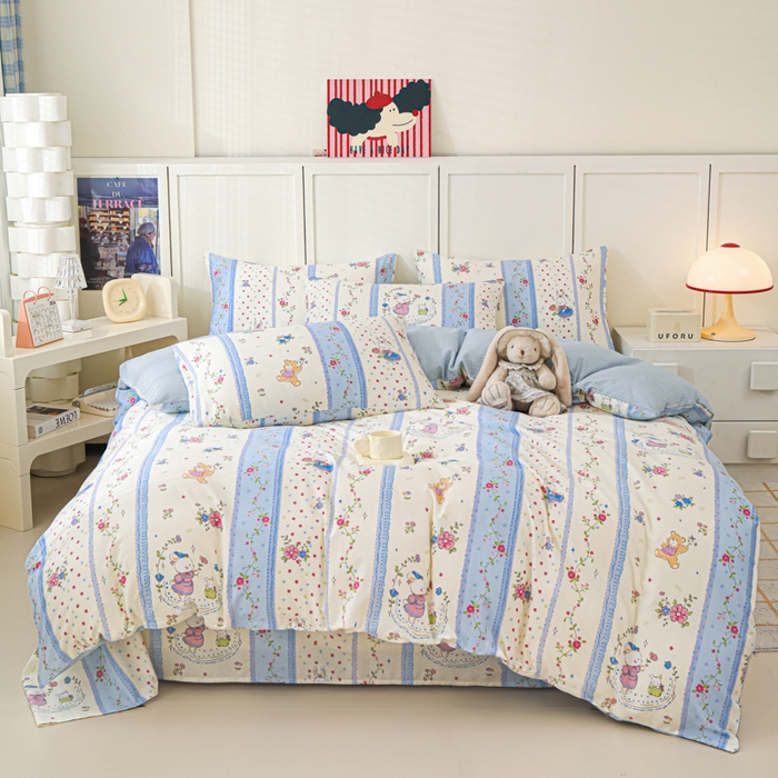 91家纺网 家纺一手货源 找家纺 （总）金鑫汇家纺 2025新款全棉印花单被套