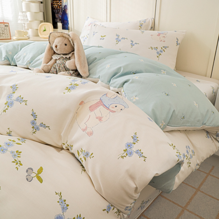 91家纺网 家纺一手货源 找家纺 （总）金鑫汇家纺 2025新款全棉印花四件套