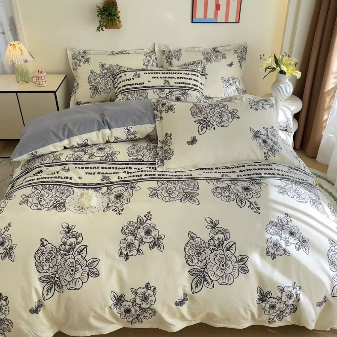 91家纺网 家纺一手货源 找家纺 天之爱 2026新款全棉印花四件套 安曼