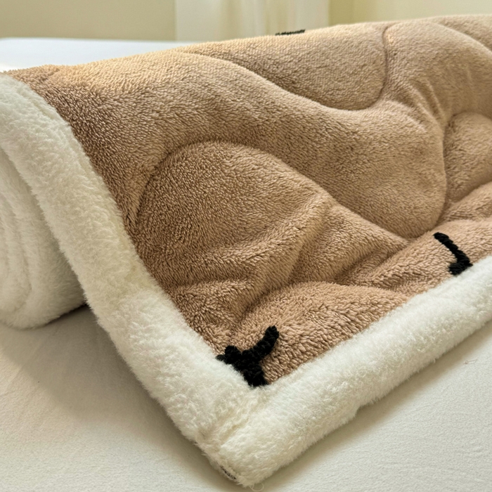 91家纺网 家纺一手货源 找家纺 梦初语 2025新款A类高克重立体毛巾绣阳粒子床垫褥 1优雅玫瑰-驼