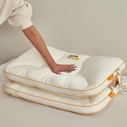 91家纺网 家纺一手货源 找家纺 境月枕芯坊 2025新款元气满满大豆纤维枕枕头枕芯（专利版仿版必查） 元气满满大豆纤维枕-护颈款48*74cm/只