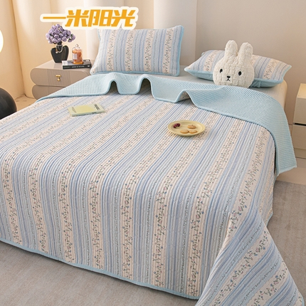 91家纺网 家纺一手货源 找家纺 （总）恒尚居 2025新款纯棉牛奶绒双拼床盖 双面两用夹棉床单床褥垫-冬款四季通用