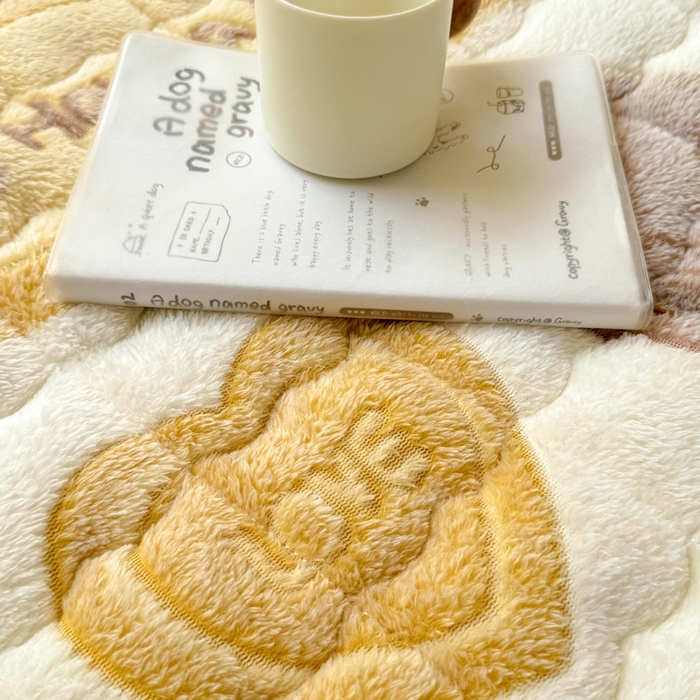 91家纺网 家纺一手货源 找家纺 梦初语 2025新款高克重雪花绒床垫褥床护垫--学生款 姜饼熊