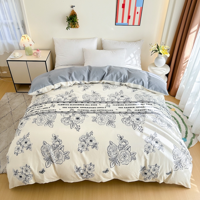 91家纺网 家纺一手货源 找家纺 天之爱 2026新款全棉印花单被套 安曼