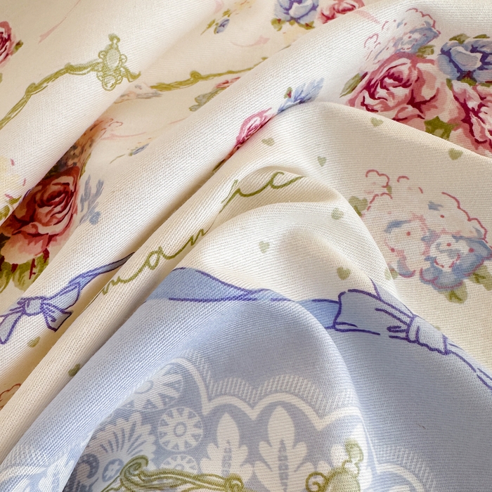 91家纺网 家纺一手货源 找家纺 天之爱 2025新款全棉印花单床单 芳菲语