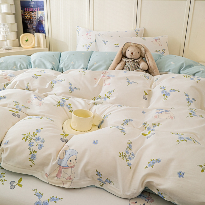 91家纺网 家纺一手货源 找家纺 （总）金鑫汇家纺 2025新款全棉印花四件套