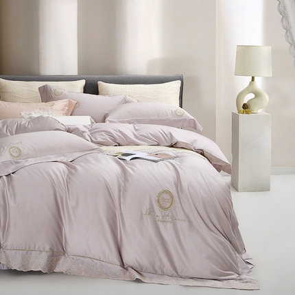 91家纺网 家纺一手货源 找家纺 （总）诗黛尔 2025春夏新款超柔云棉星钻系列四件套-宝格丽