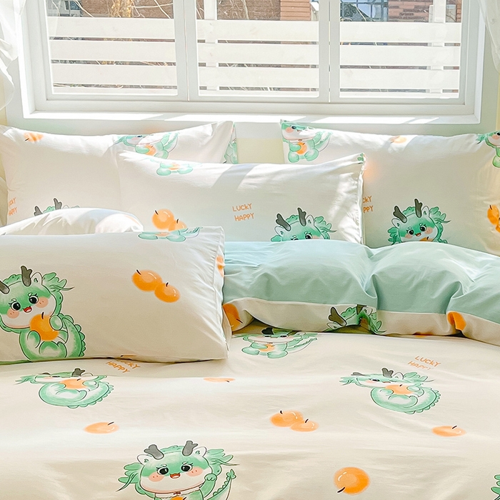 91家纺网 家纺一手货源 找家纺 金鑫汇家纺 2025新款超好卖全棉单枕套 青龙使者