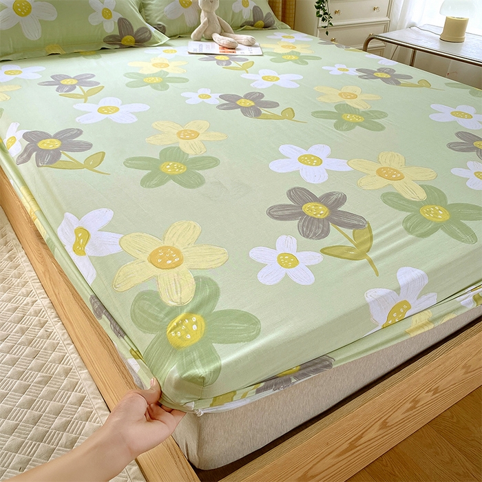 91家纺网 家纺一手货源 找家纺 金鑫汇家纺 2025新款超好卖全棉单床笠 五彩缤纷