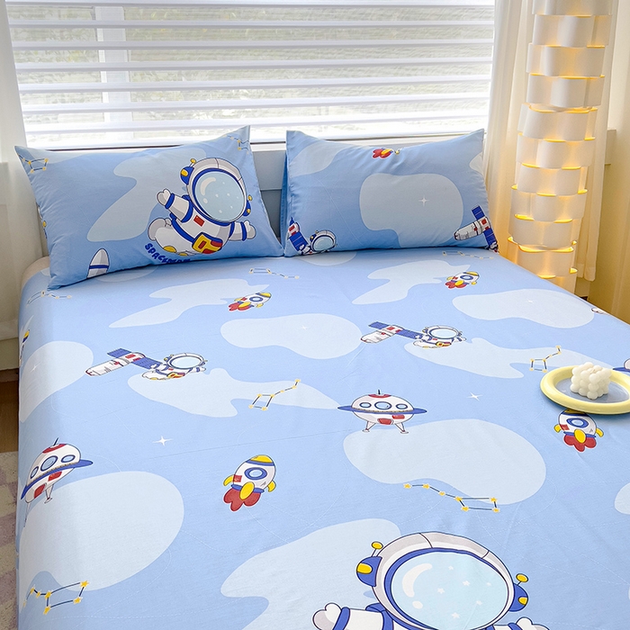 91家纺网 家纺一手货源 找家纺 金鑫汇家纺 2025新款超好卖全棉单床单 星际穿越