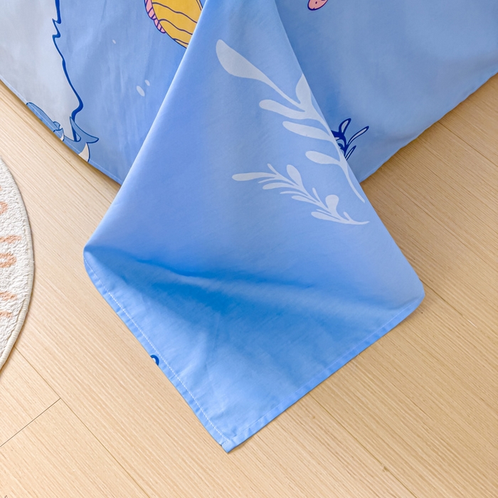 91家纺网 家纺一手货源 找家纺 金鑫汇家纺 2025新款超好卖全棉单床单 海洋世界