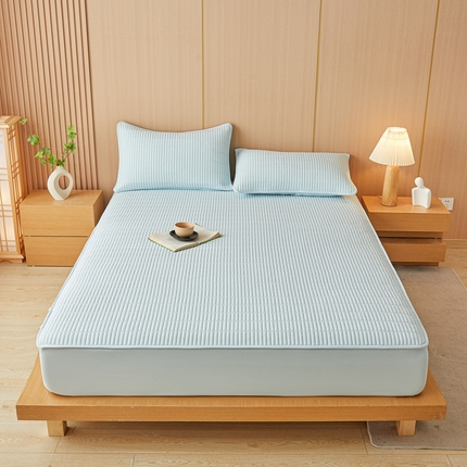2025春夏新款A类亲肤大豆床垫-简约系列 天空蓝-床垫