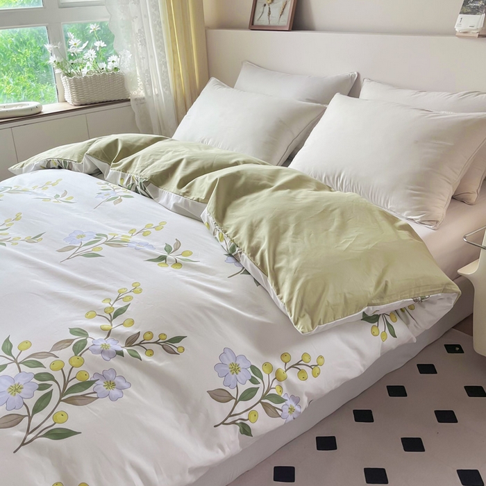 91家纺网 家纺一手货源 找家纺 2025新款133X76宽幅全棉纯棉印花系列单品被套 缤纷果