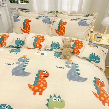 91家纺网 家纺一手货源 找家纺 （总）(买家秀 爆款不断货）A类母婴级双面牛奶绒四件套珊瑚绒雪花绒四件套AB版高克重牛奶绒四件套纯色牛奶绒