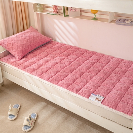 91家纺网 家纺一手货源 找家纺 （总）（买家秀爆款不断货）A类母婴级学生宿舍上下铺牛奶绒床垫子雪花绒床垫子牛奶绒雪花绒床护垫子牛奶绒床褥子