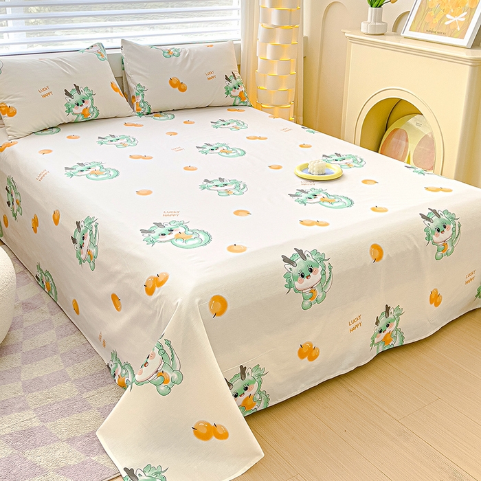 91家纺网 家纺一手货源 找家纺 金鑫汇家纺 2025新款超好卖全棉单床单 小青龙